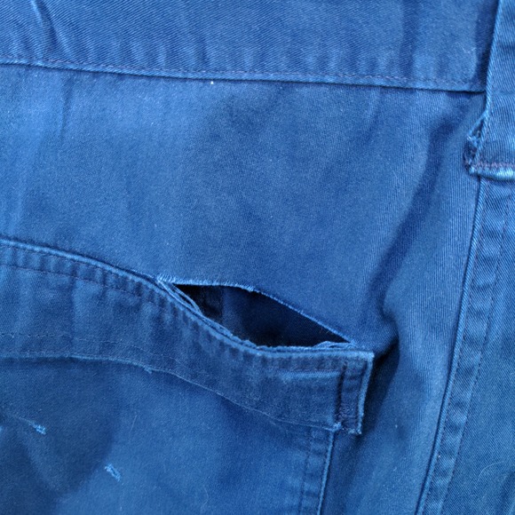 U.S. Navy Men's Utility Coveralls Blue Size 46L Actual 38x29.5 Embroidered - Picture 6 of 16